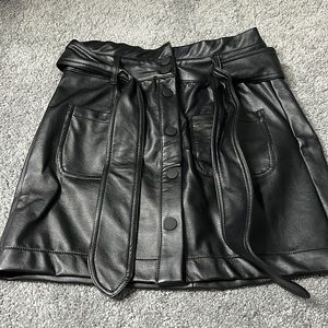 TGLA Leather Skirt